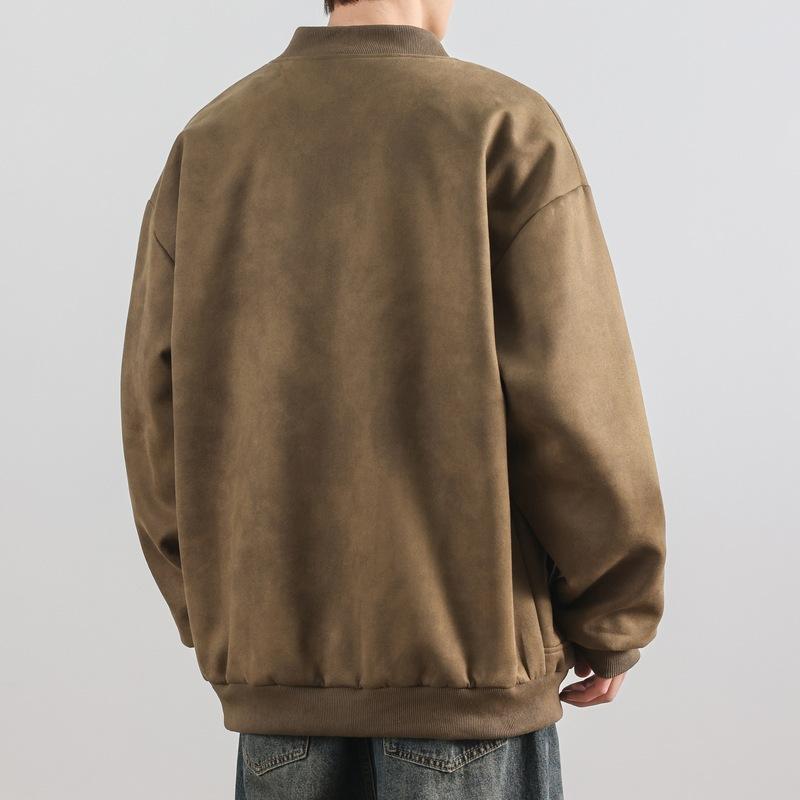Spring New Jacket Loose Work Jacket Trendy Leather Jacket Outdoor Waterproof Leather Jacket Men Motorcycle Suit