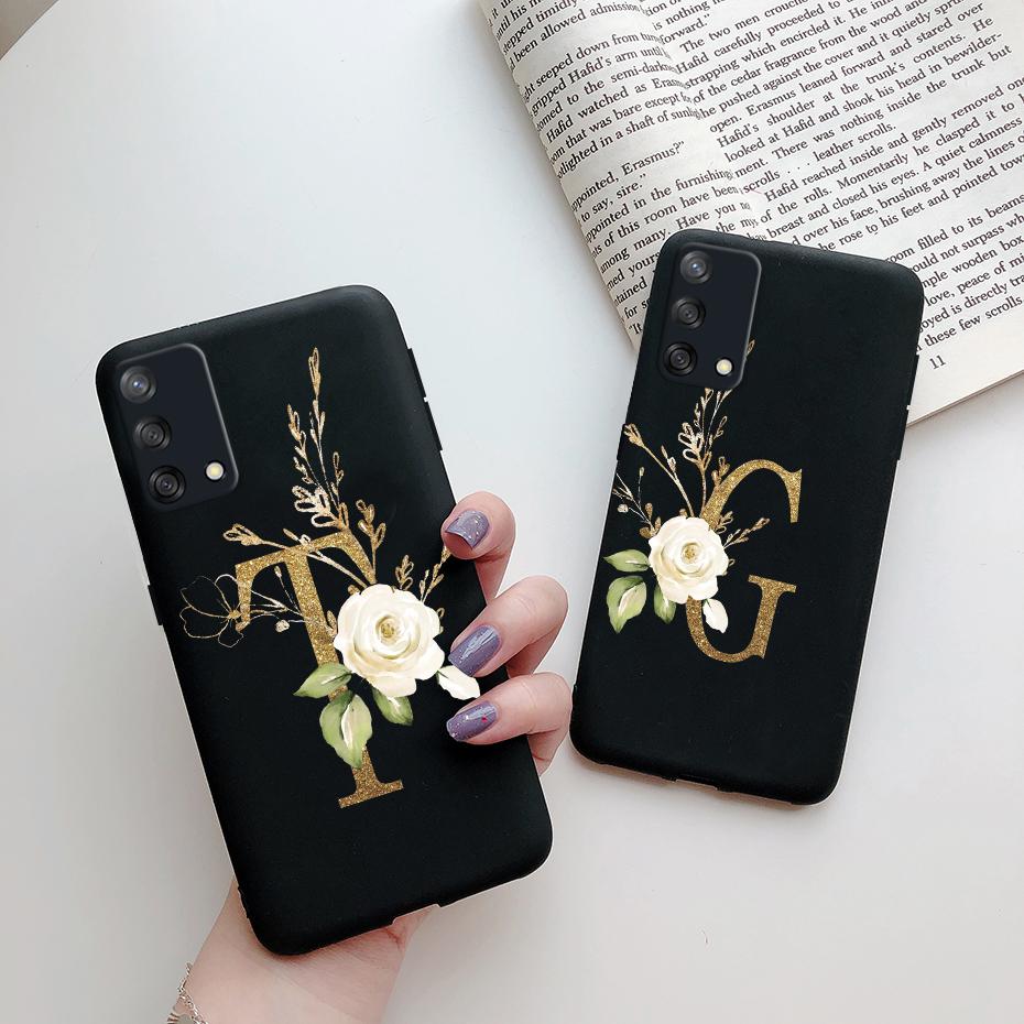 For Oppo Reno 6 Lite Case CPH2365 Cute Letters Cover Soft Silicone Case For Oppo Reno6 Lite Reno 6Lite Coque Fundas Capas Bumper