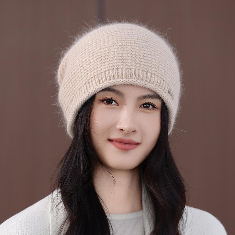 Women's New Stacking Hat, Warm Hat, Women's Cold-proof Wool Hat, Autumn and Winter Knitted Hat