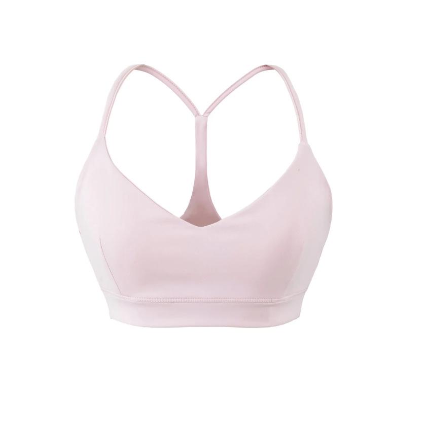 

2026 Spring/Summer Women s Quick-Dry Yoga Strappy Bandeau Sports Bra with Chest Pads Large