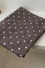 Coffee Scarf with Light Polka Dots - 180x90 , Cotton and Polyester