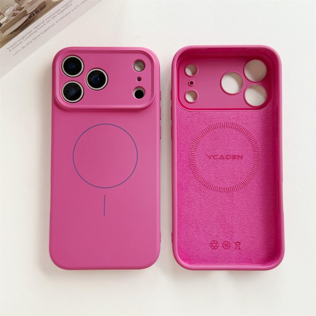 Magnetic Phone Case for IPhone 17 Air 16 15 14 13 12 11 Pro Max XS XR X for Magsafe Wireless Charge Liquid Silicone Soft Cover