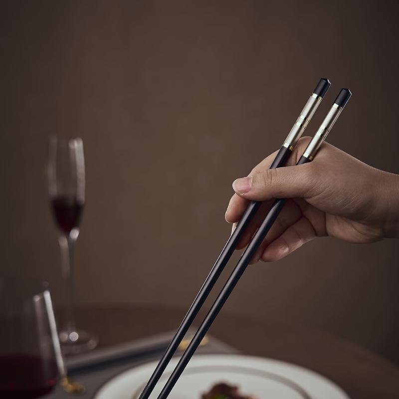 Kemanduo High-End Non-Slip Alloy Chopsticks