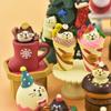 Zakka Japan  Merry Christmas Japan Decor Bookshelf Decoration Scene Collectible Home Decor Resin Craft Japan Miniature Ornaments
