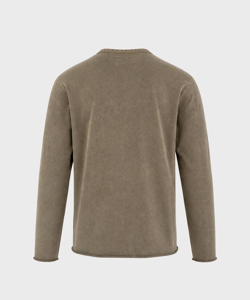 HEBIWEDEO Dyed Henley Neck T-Shirt 2 Colors