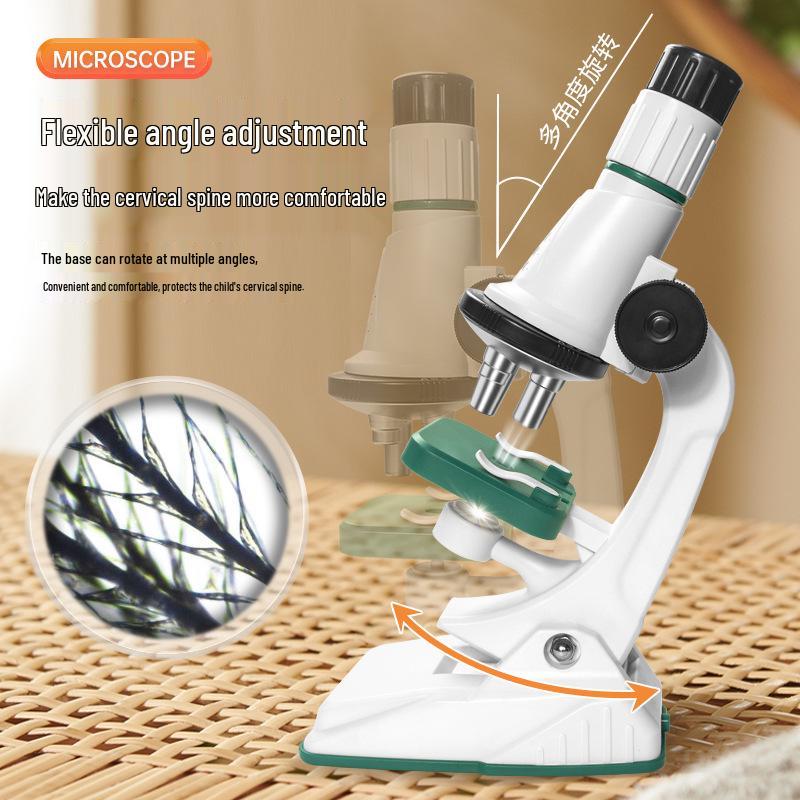 Xueyouma 1200X Children's Optical Microscope Science Experiment Set