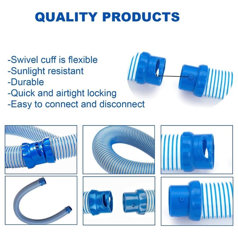 Pool Cleaner Hose Twist Lock Hose Replacement for X7 T5 MX6 MX8 Swimming Pool Cleaner Easy Installation