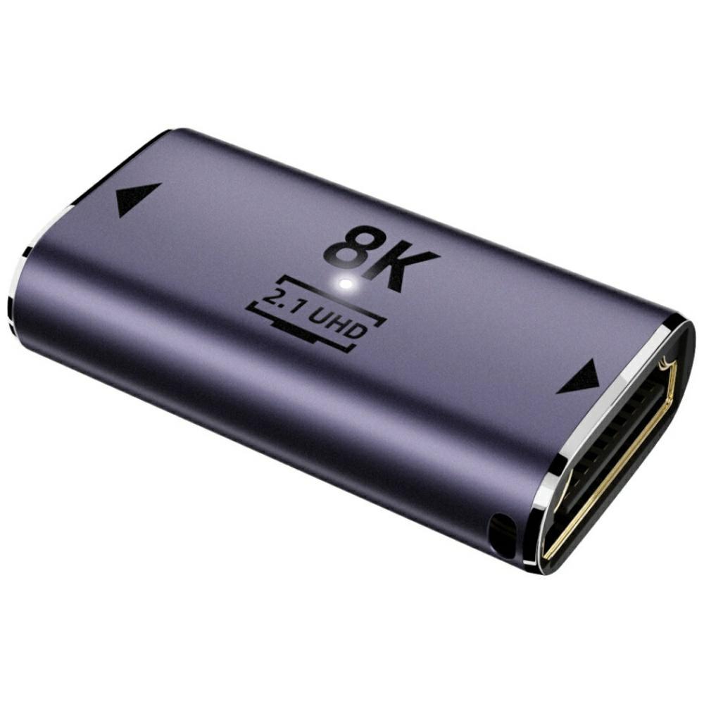 Zestaw adapterów HDMI 4smarts 8K 4 szt. - w górę, w dół, boczny, złącze do łączenia kabli, szary