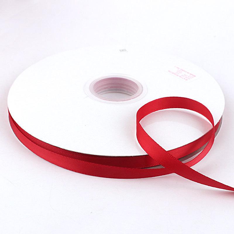 Solid Color Polyester Ribbon for DIY Floral Crafts & Cake Decoration