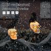 Solar Halloween Skull Stake Lights Decorations  Waterproof Resin Skeleton  Decor for Outside Yard Garden Lawn
