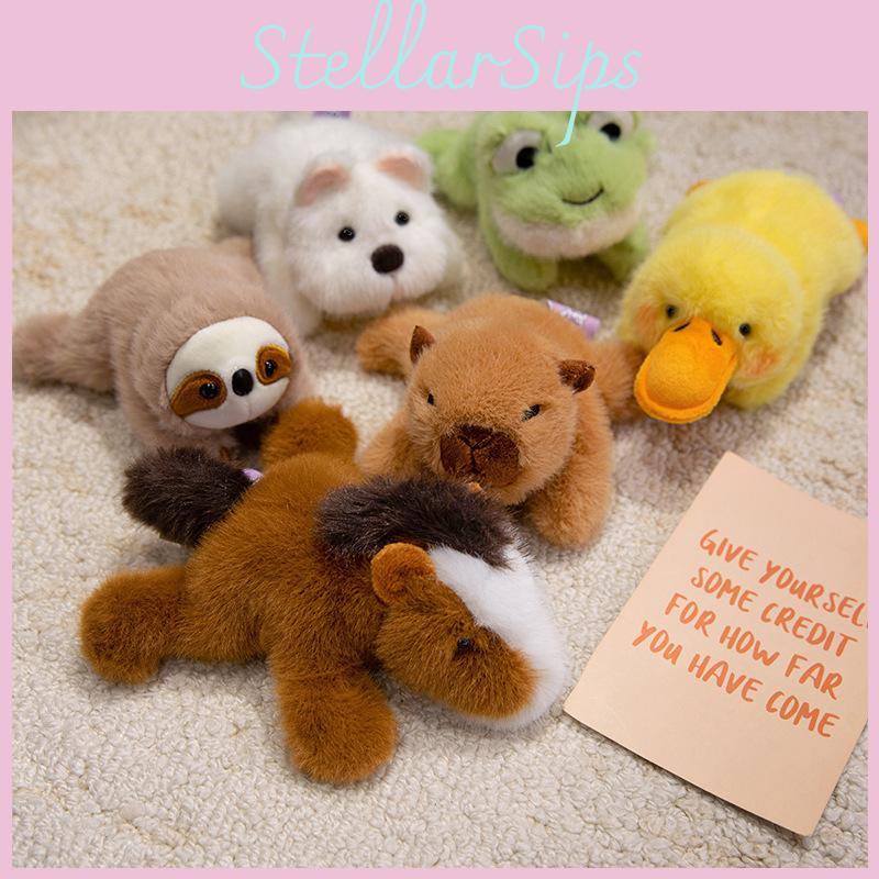 Frog Horse Cute Sloth Capybara Dog Magnetic Plush Doll For Refrigerator Decor