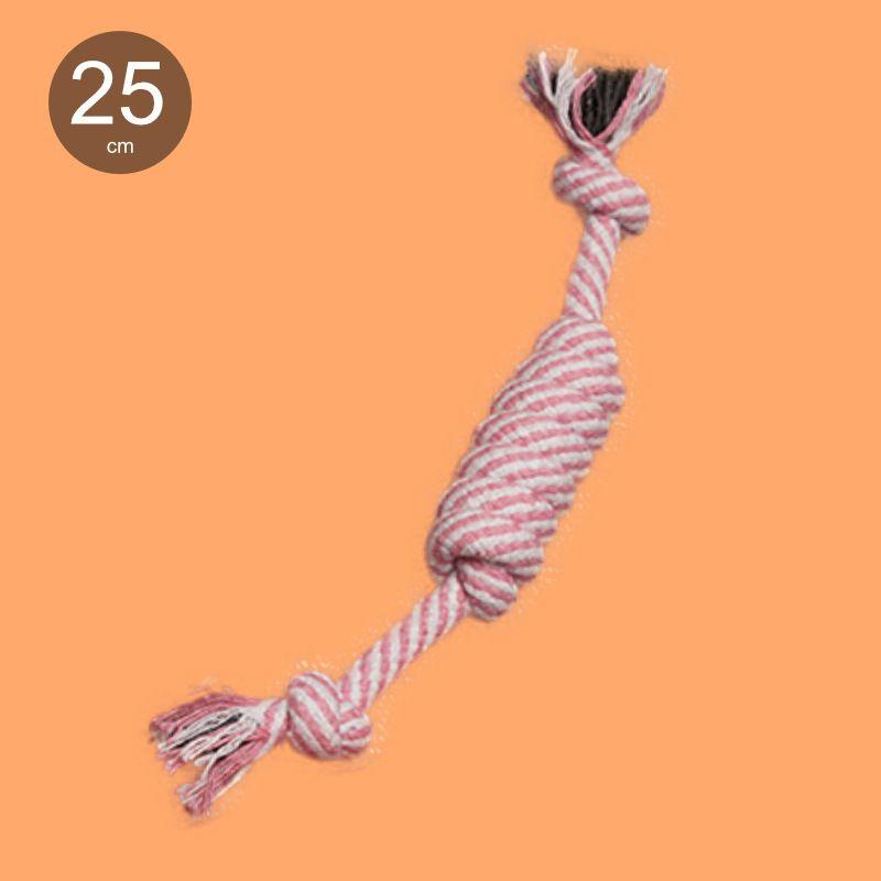

Dog Bite Bends and Hitches Woven Toy Large Dog Tetherball Pet Puppy Molar Long Lasting Relieving Stuffy Jarre Aero Bull Pet Supplies Random Color-Threaded Knot