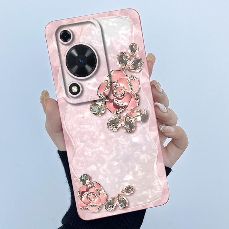 For Huawei Nova Y72 Phone Case Fashion Simplicity Flower Matte Silicone Shell For Huawei Nova Y72S Y63 Y 72 Back Cover Housing