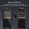 comica VM40 Wireless Gun Microphone 32GB Internal Super Wireless Wired Dual 200m Transmission External Microphone for and and Condenser Microphone