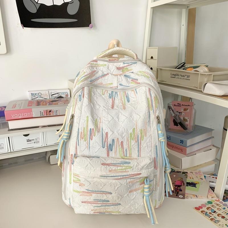 Schoolbag High-value schoolbag for female junior high school students Korean version Mori large-capacity backpack for high school students Fashion 