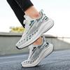 New Rotary Buckle Fly Woven Fabric Leisure Sports Running Men's Shoes Large Size Shoes  Lightweight and Versatile Sports Shoes