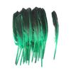 10Pcs Gray Knife Plume Feather Colored Feather Goose Feather Diy Jewelry Handicraft Feather Pen Decorative Material About 22-28Cm Long