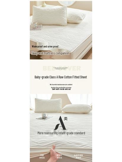 A-Grade Quilted Waterproof Mattress Protector - Soybean Fiber, Fitted for Mother and Baby.