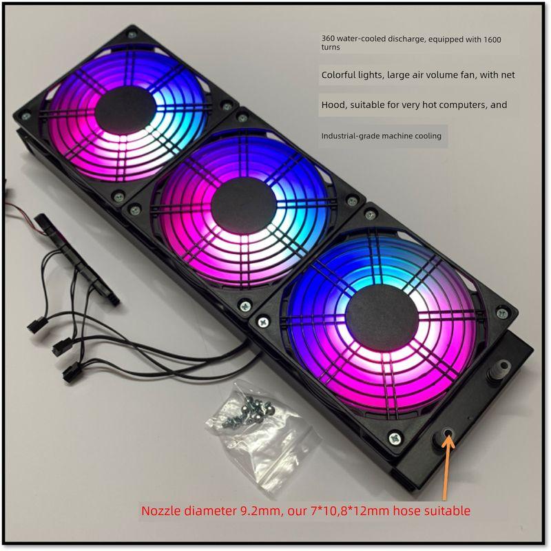 

Computer Water-Cooled Suit Water Cooling Fan CPU Graphics Card Water Pump Water Tank Cold Type Desktop Separates Liquid Cooling Radiator 240 Suit for 360 water drainage plus 60 yuan