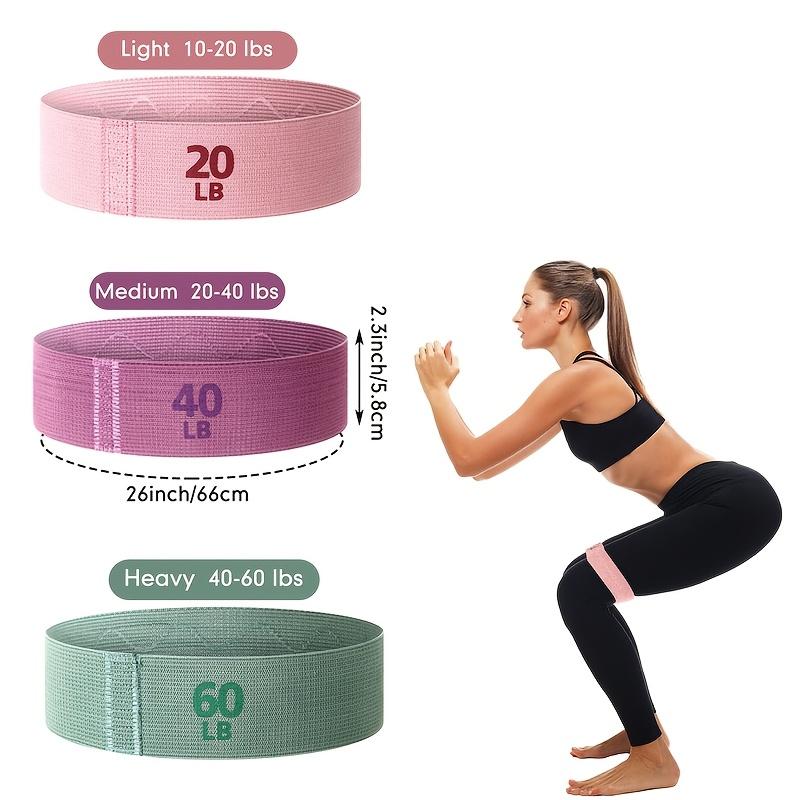 Exercise Resistance Bands, 3 Sets of Exercise Bands, Fabric Exercise Bands, Yoga, Rehabilitation, Fitness, and Home Exercises