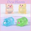 Adorable Glow-in-the-dark Pig Figurine Resin Craft For Diy Decor And Desktop Accents