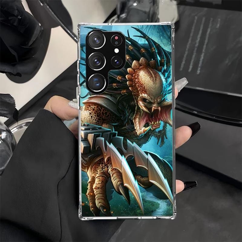 

Alien Vs Predator Painted Phone Case for Samsung Galaxy S25 S24 S23 Ultra S22 S21 S20 FE S10 Plus S25Edge Soft Print Cover Coque Samsung S24 Ultra