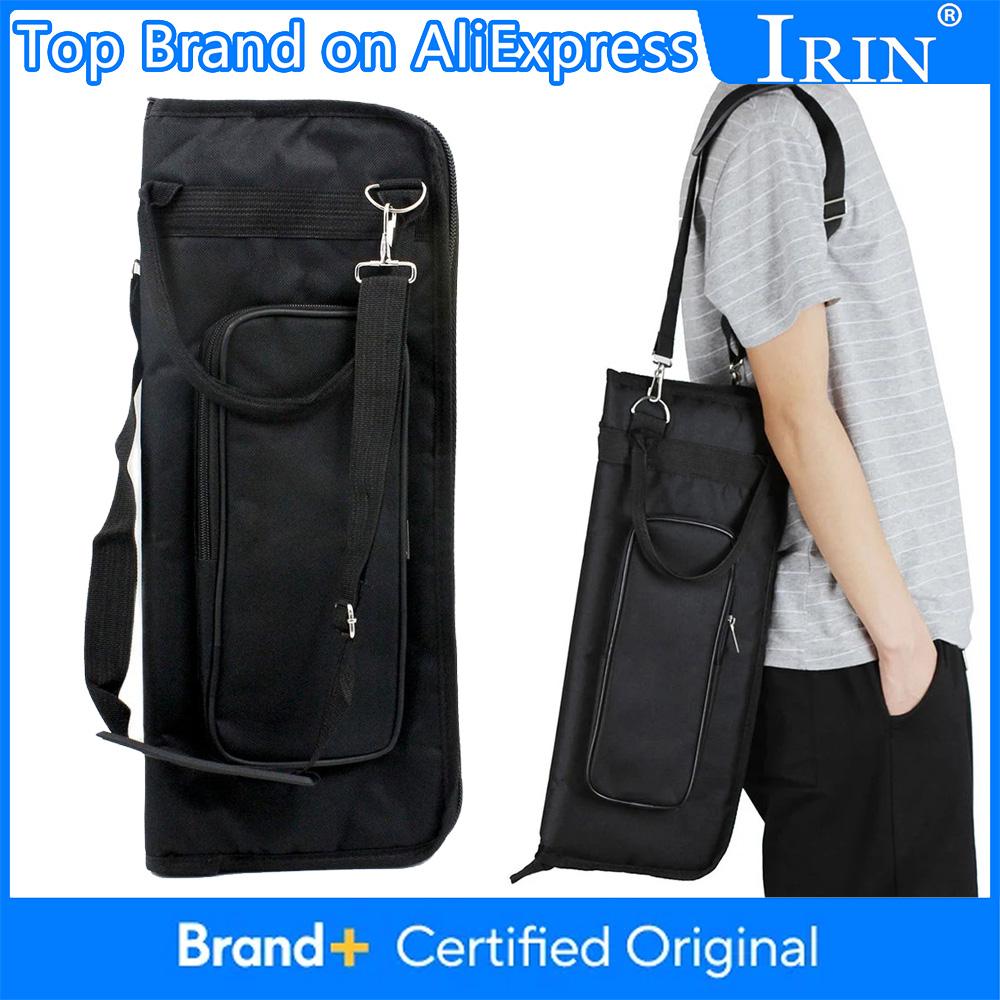 IRIN Black Drum Stick Handbag Thicken Cotton Oxford Cloth Waterproof Backbag Jazz Drum Big Capacity Bags Percussion Instrument