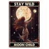 Vintage Sci-Fi Fairy Metal Tin Sign 20x30cm Retro Wall Art