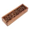 Scatola Portapenne in Legno Intagliato Retro Scatola Portaoggetti Portatile Carina per Studenti Cancelleria Multifunzionale Accessori da Scrivania Materiale Scolastico