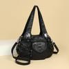 Women's Soft Leather Shoulder Bag Large Capacity Tote Bag Middle-aged Mother Crossbody Bag