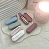 Candy Color Contact Lens Case Kit Portable Retro Contact Lens Inserter Frosted Finish with Tweezers and Suction Stick