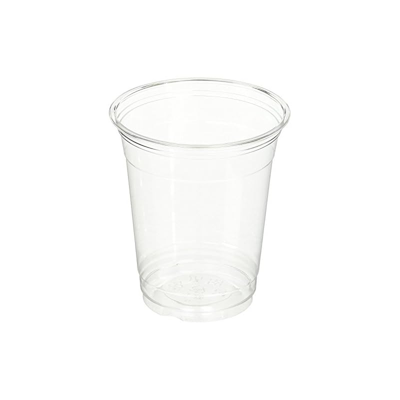 Niche Plus Disposable Cold Drink Sampling Cups, Transparent PET (Full Capacity: Approx. 300ml), Approx. 50 Cups | 300ml | Plastic Cups for Drinks,