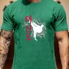 Kampfsport Taekwondo Tusche Spritzer Kämpfer Silhouette Grafik T-Shirt Unisex Unisex Unisex Koreanischer Buchstabendruck Baumwolle Dojo T-Shirt