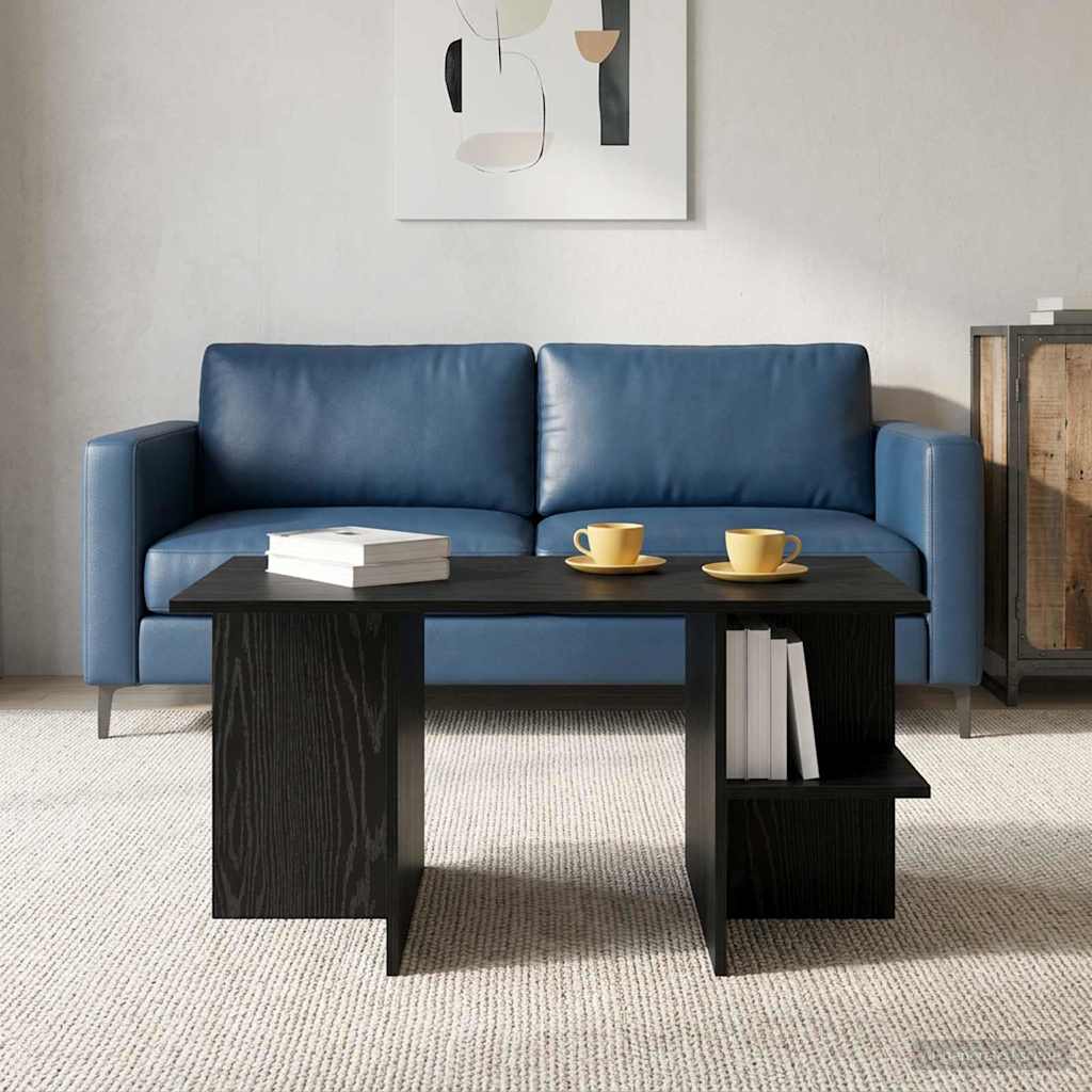 Coffee Table Black Oak 87 x 50 x 45 cm Particleboard