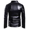 Men's Leather Jacket New Men's Stand Collar Zipper Cardigan Solid Color Jacket Casual Jacket