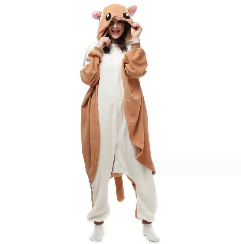 Cute Flying Squirrel Emolga Cartoon Cosplay Halloween Pajamas For Boys Girls