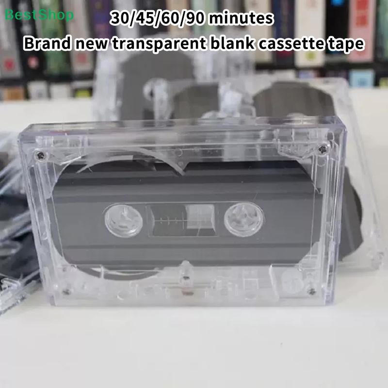 Transparent Blank Cassette Tapes - 30/45/60/90 Minutes Recording Audio Cassettes