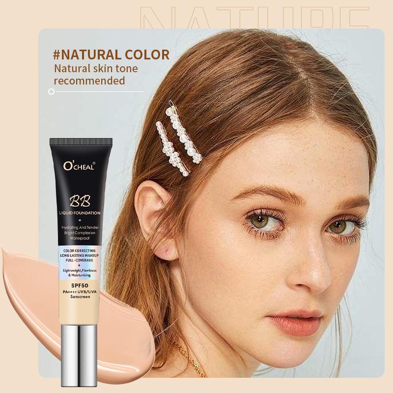 

OCHEAL Увлажняющий BB-крем: Легкий, Осветляющий и Маскирующий Жидкий Тональный Крем 30g