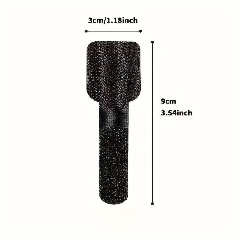 

20pcs Nylon Cable Management Clips - Black & White, Desk Organizer for Data and Computer Cables desktop organizer office