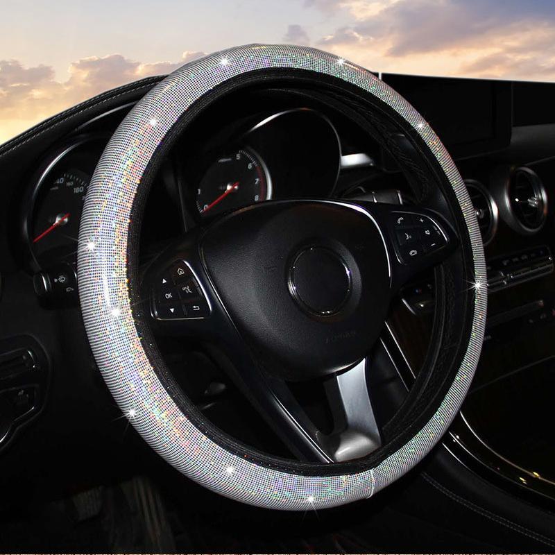 

Чехол на руль автомобиля типа D для девочек без внутреннего типа O для RENAULT-SANDERO для TOYOTA-RAV серебряный