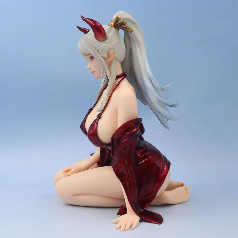 Beautiful Girl High-Quality Statue Pirate King Anime Surrounding Decoration Kimono Hand-Made Animation Tabletop Decoration Gift