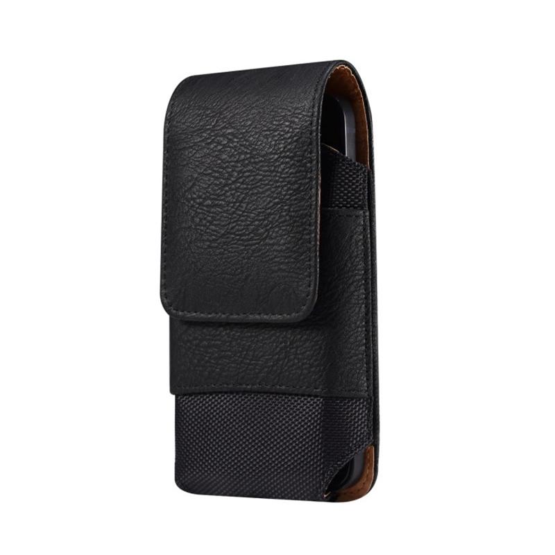 Bolsa de Cintura Masculina de Couro Universal Case com Clipe de Cinto para Celular Para IPhone 15 14 13 12 Pro Max Samsung Galaxy S22 S23 Xiaomi Huawei