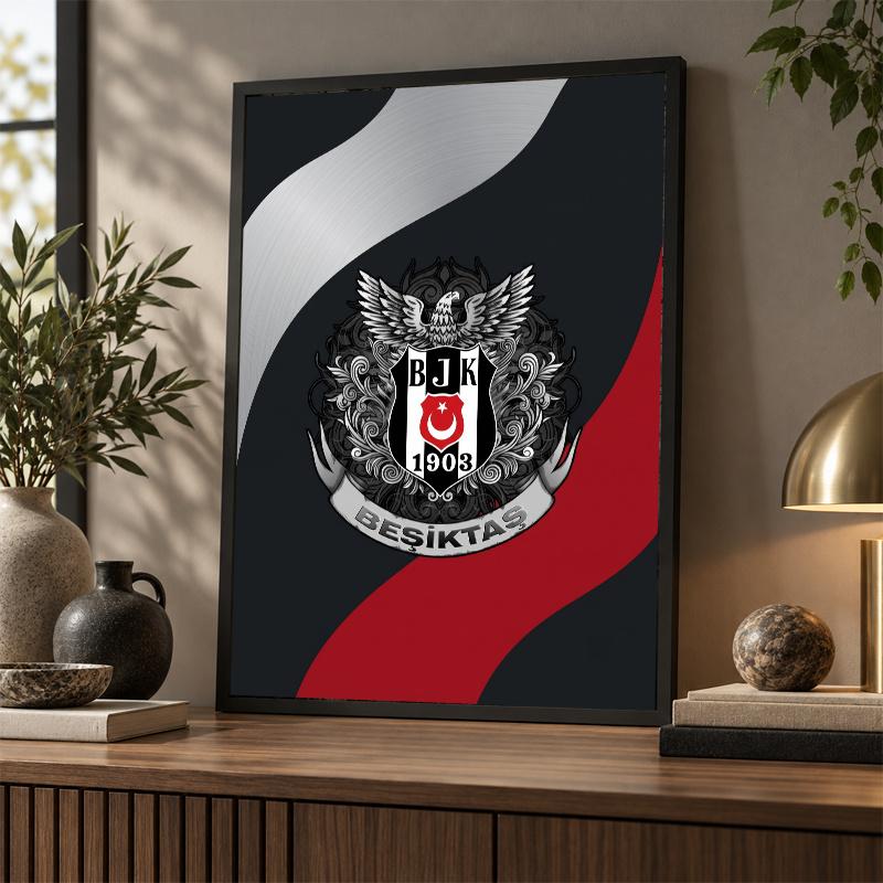Beşiktaş FC Diamond Painting Kit 5D Full Drill DIY Diamond Mosaic Wall Art Home Decor