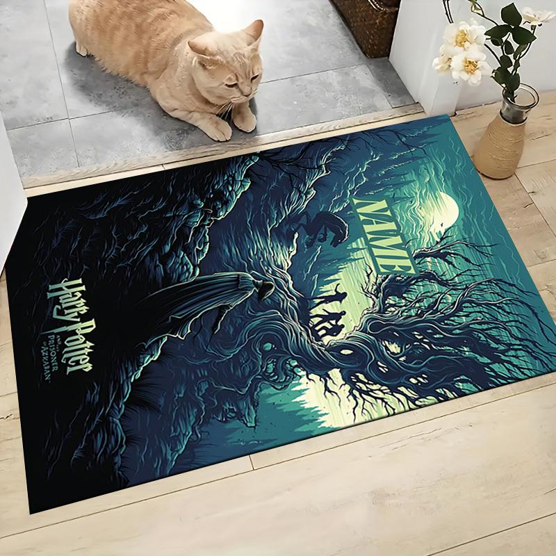 Custom Name "Harry Potter White Owl" Carpet Rug Customizable Soft Washable Anti-Slip Home Living Room Sofa Mats Personalized Rug. 090976