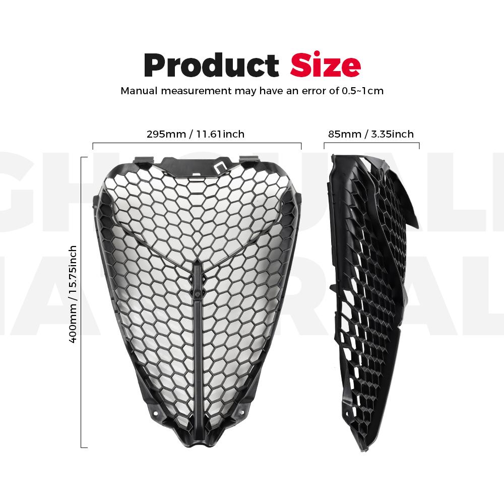 KEMIMOTO #1PE-E2467-00-00 Mesh Grill Radiator Guard Protector for Yamaha Raptor 700 700R 2013-2025Radiator Shield Grille Cover