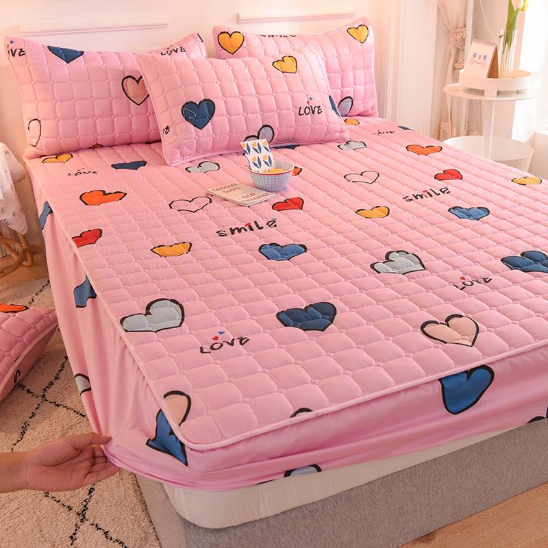 New Cartoon Mattress Cover Protector Soft Comfortable Breathable Printing Bedding Mattress Bed Cover Fitted Machine Washable