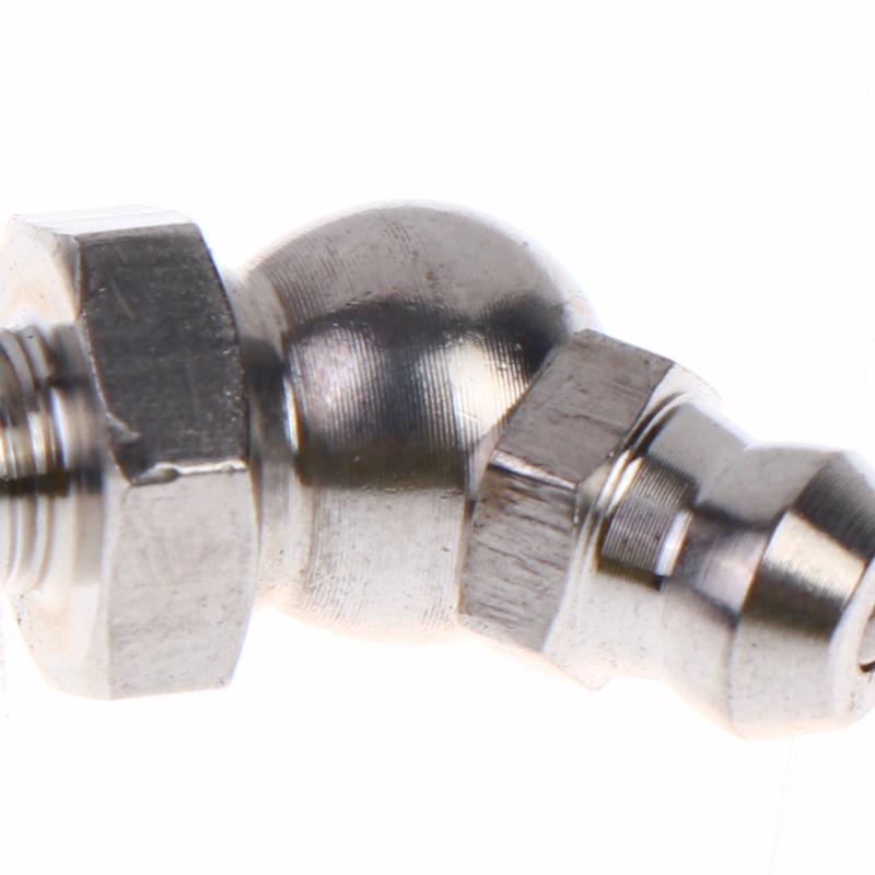 5/10Pcs Ss201 Ss304 Metric External Thread Straight Elbow Type Grease Nipple For Grease Gun Stainless Steel Grease Nipple