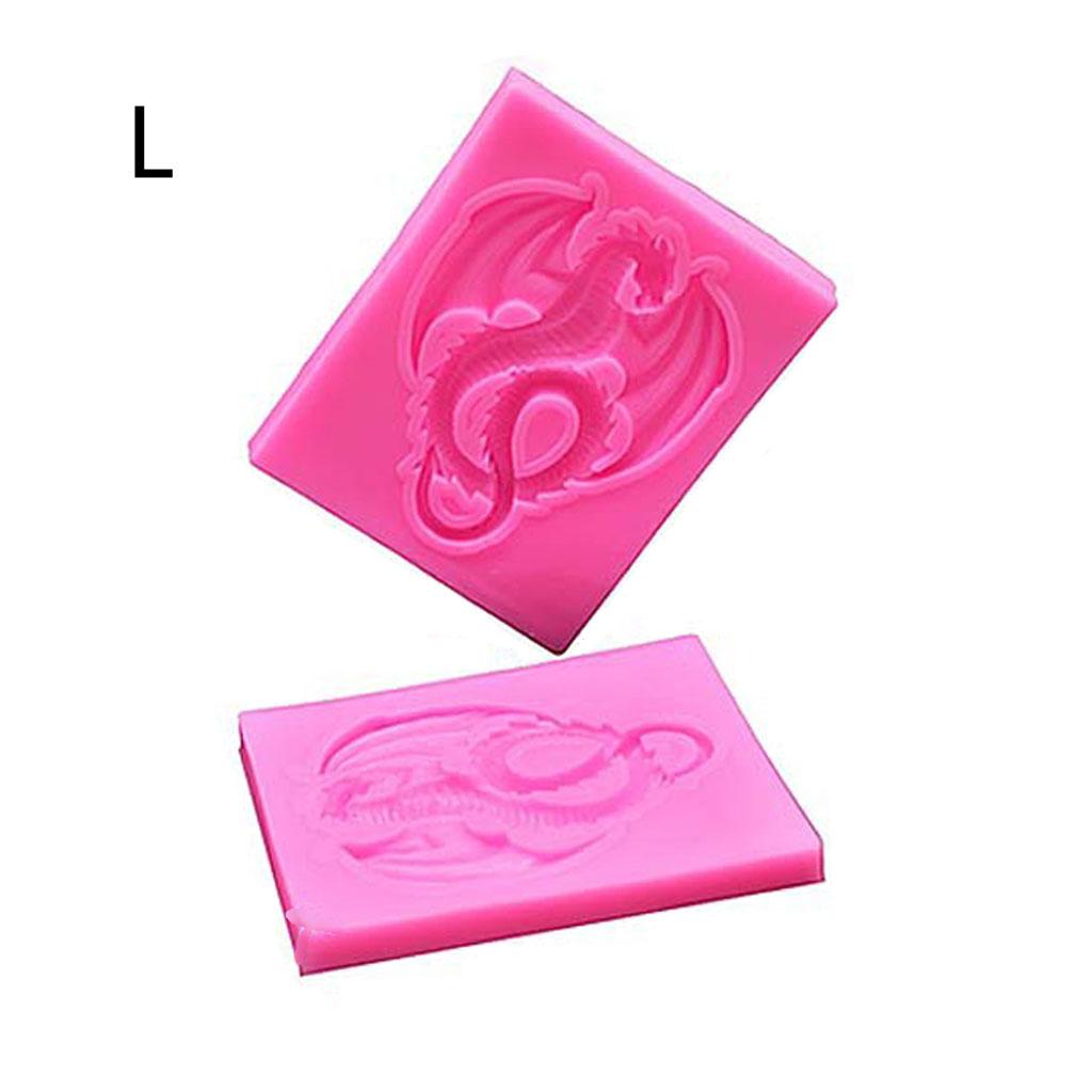 Halloween Dragon Animal Shape Keychain Silicone Mold with Hole for DIY Earring large