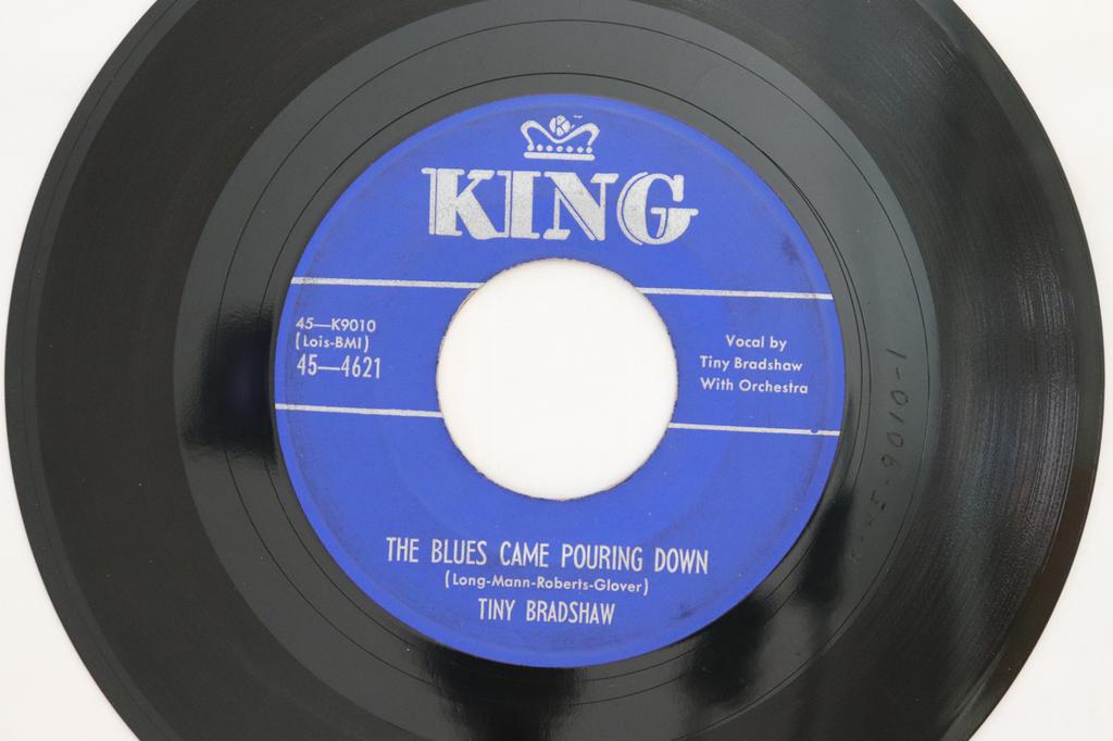 7inch Record TINY BRADSHAW - The Blues Came Pouring Down / Heavy 454621 King Records 1953 US Blues Used
