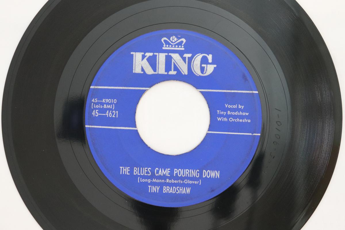 

7-дюймовая пластинка ТАЙНИ БРЭДШОУ - The Blues Came Pouring Down / Heavy 454621 King Records 1953 США Блюз Б/У